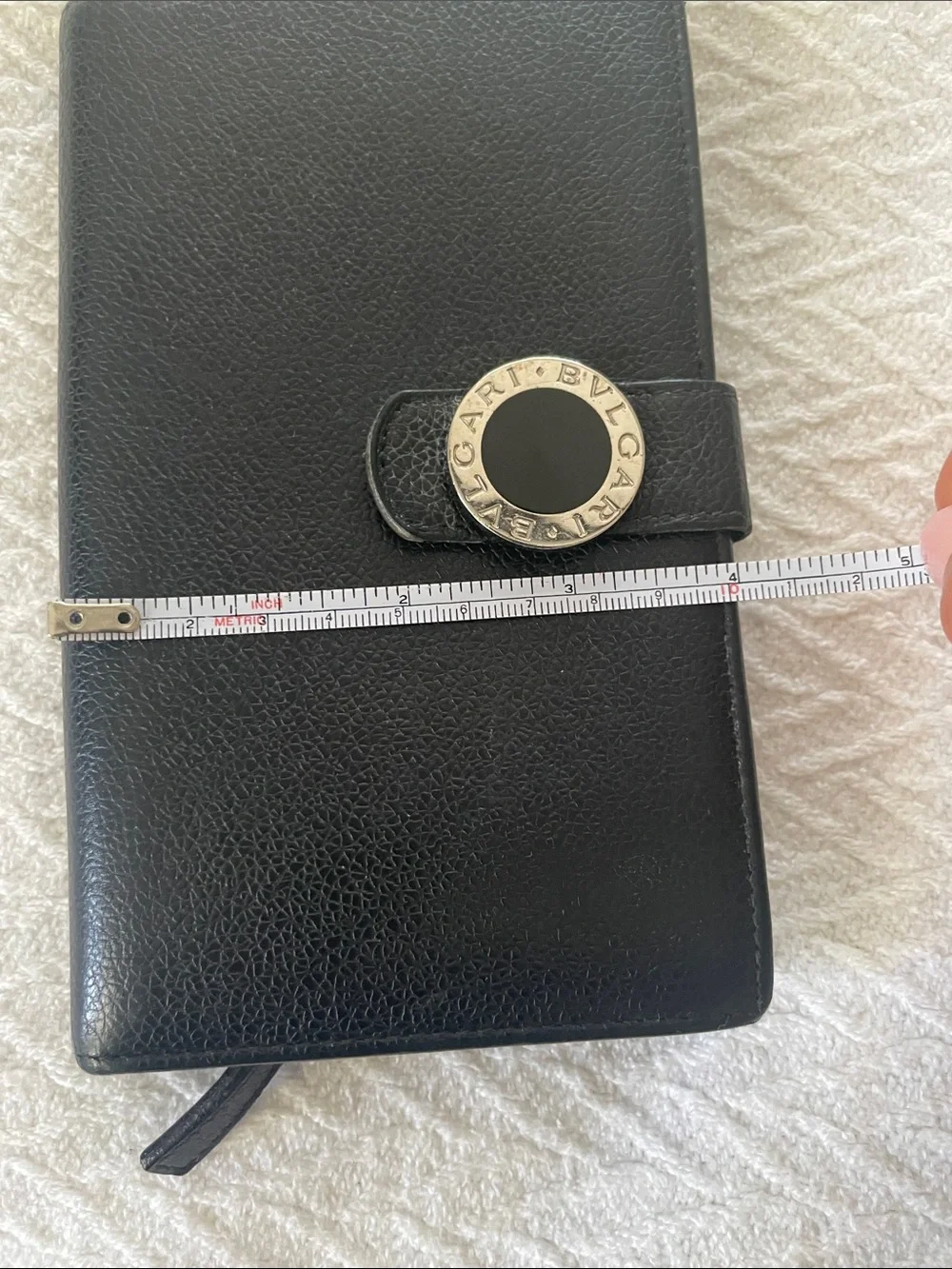 Vintage Bvlgari wallet black large